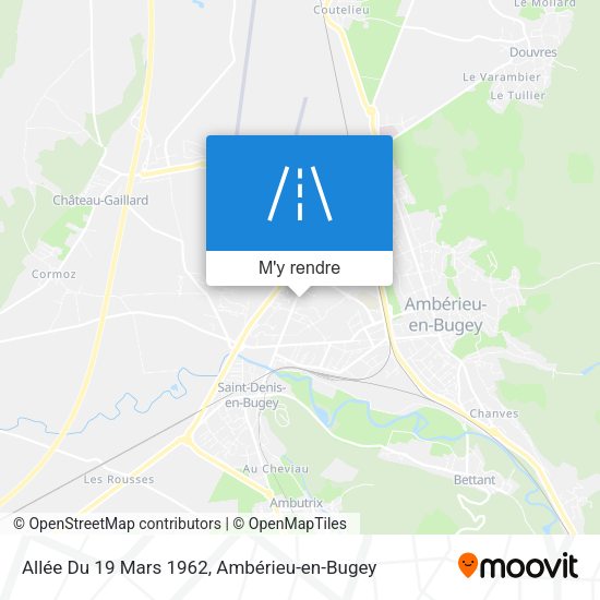 Allée Du 19 Mars 1962 plan