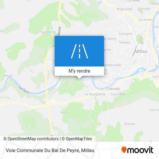 Voie Communale Du Bal De Peyre plan