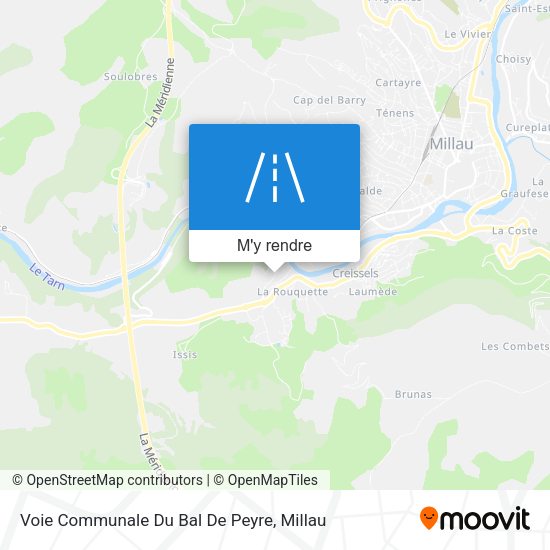 Voie Communale Du Bal De Peyre plan