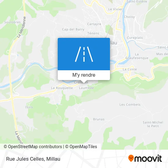 Rue Jules Celles plan