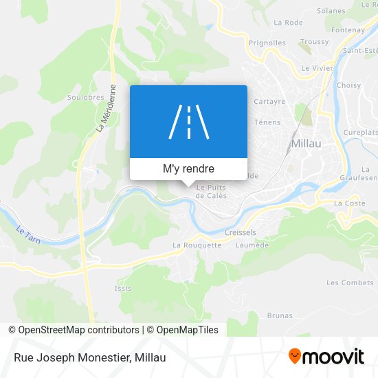 Rue Joseph Monestier plan