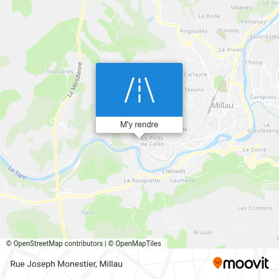 Rue Joseph Monestier plan
