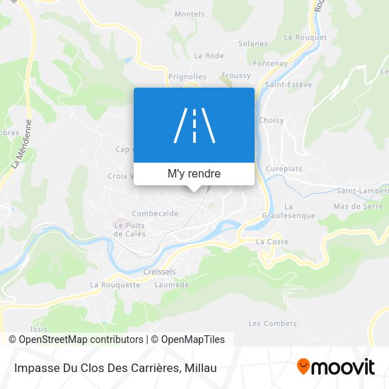 Impasse Du Clos Des Carrières plan