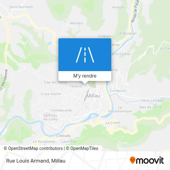 Rue Louis Armand plan