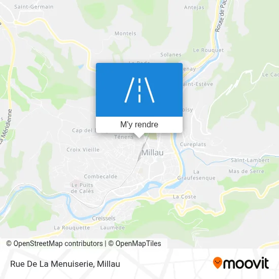 Rue De La Menuiserie plan