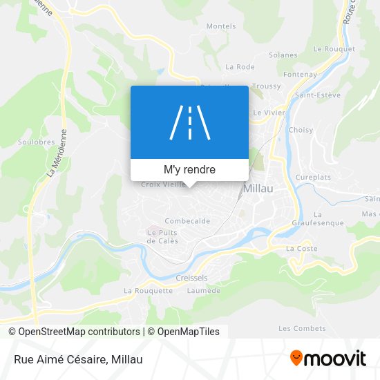 Rue Aimé Césaire plan