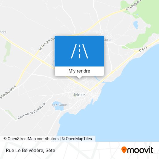 Rue Le Belvédère plan