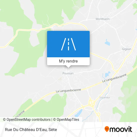 Rue Du Château D'Eau plan