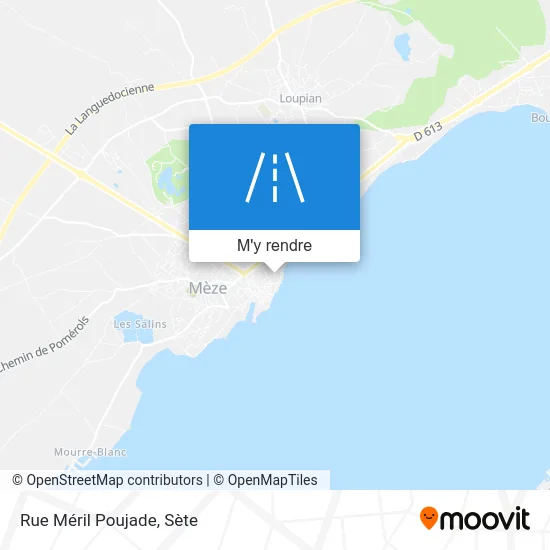 Rue Méril Poujade plan