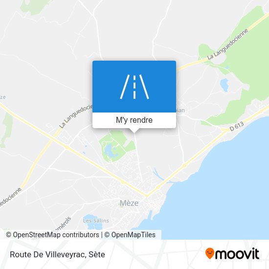 Route De Villeveyrac plan