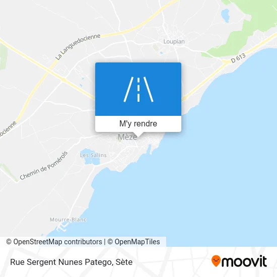 Rue Sergent Nunes Patego plan