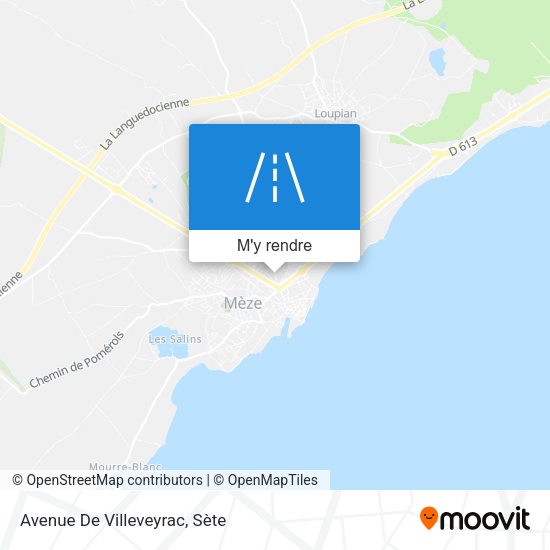 Avenue De Villeveyrac plan