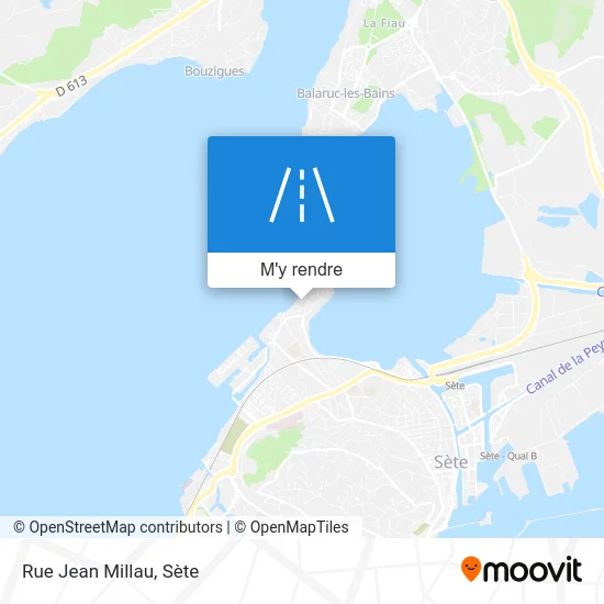 Rue Jean Millau plan