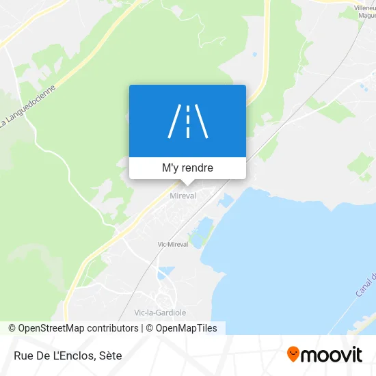 Rue De L'Enclos plan