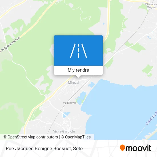 Rue Jacques Benigne Bossuet plan