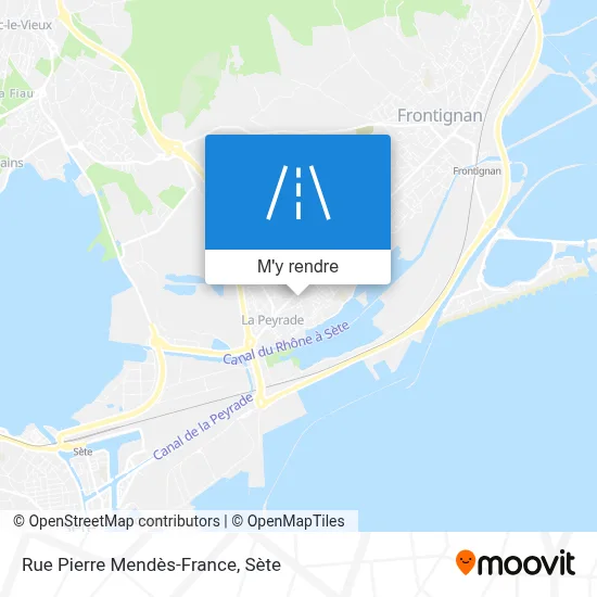 Rue Pierre Mendès-France plan