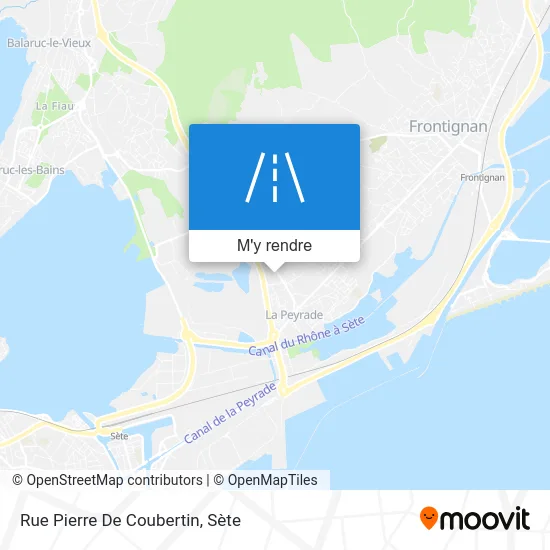 Rue Pierre De Coubertin plan