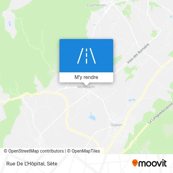 Rue De L'Hôpital plan