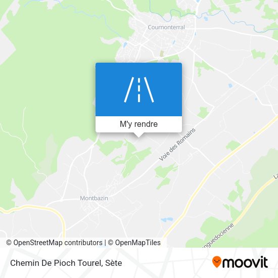 Chemin De Pioch Tourel plan