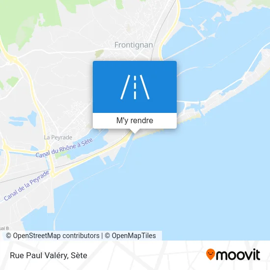 Rue Paul Valéry plan