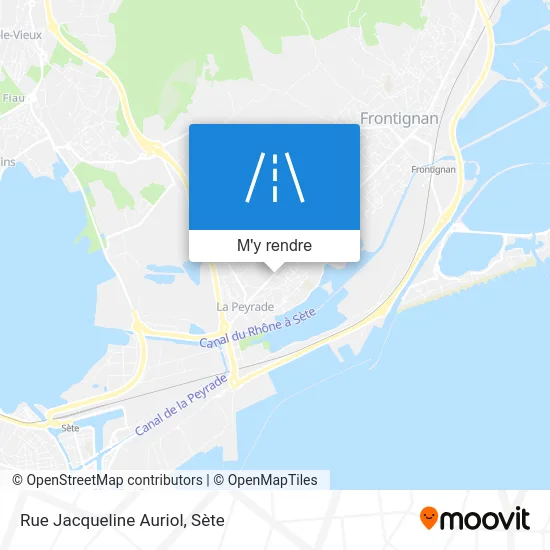 Rue Jacqueline Auriol plan