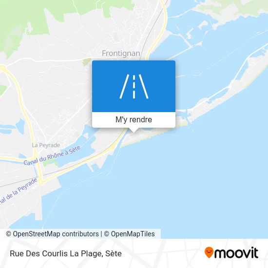 Rue Des Courlis La Plage plan