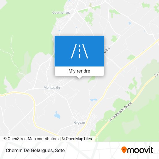 Chemin De Gélargues plan