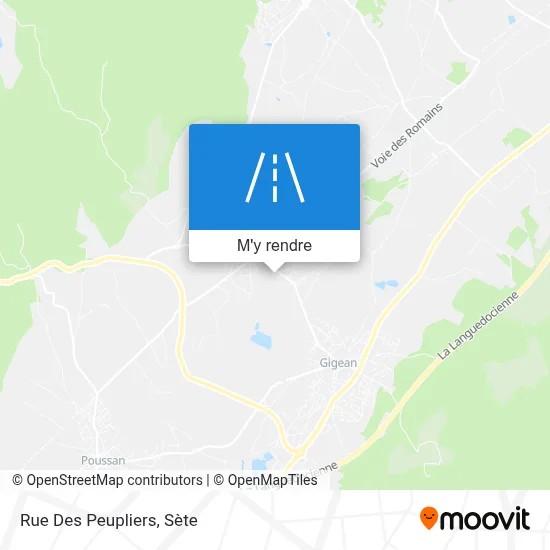 Rue Des Peupliers plan