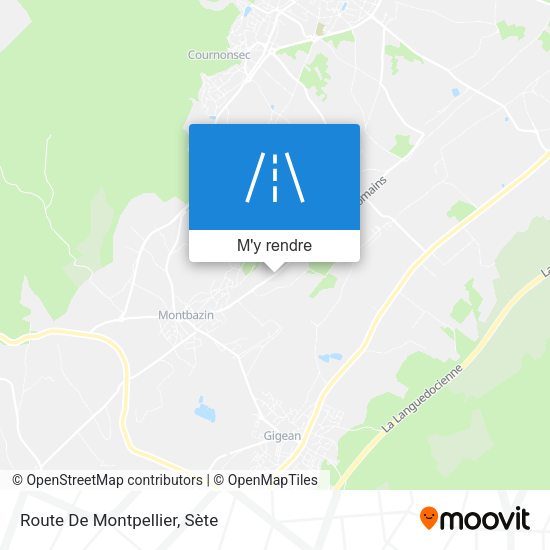 Route De Montpellier plan