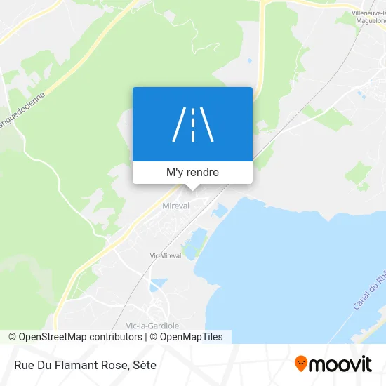 Rue Du Flamant Rose plan