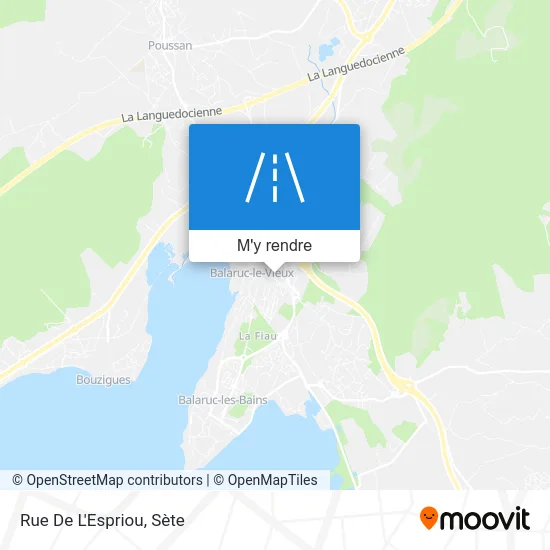 Rue De L'Espriou plan