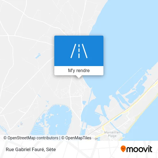 Rue Gabriel Fauré plan