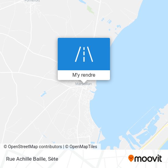 Rue Achille Baille plan