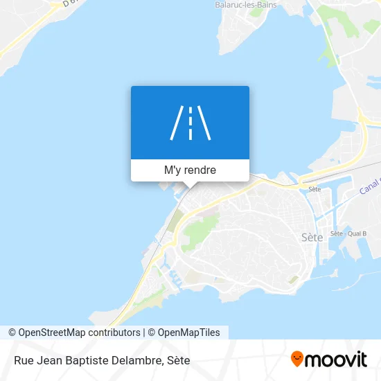 Rue Jean Baptiste Delambre plan