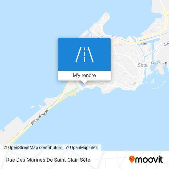 Rue Des Marines De Saint-Clair plan