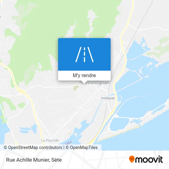 Rue Achille Munier plan