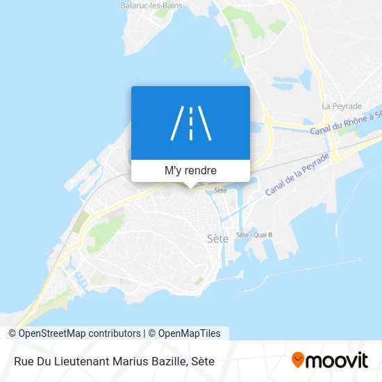 Rue Du Lieutenant Marius Bazille plan