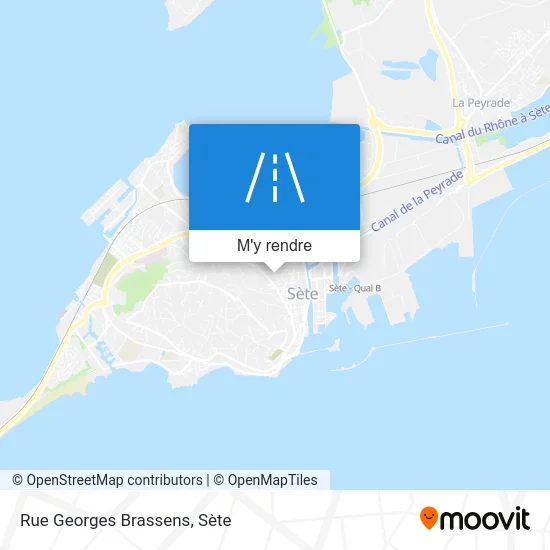 Rue Georges Brassens plan