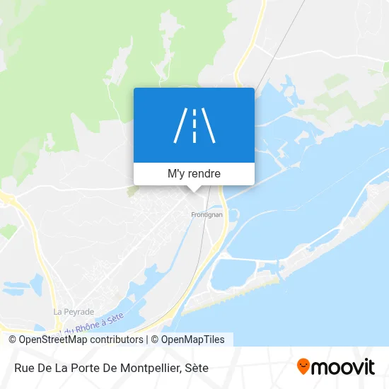 Rue De La Porte De Montpellier plan