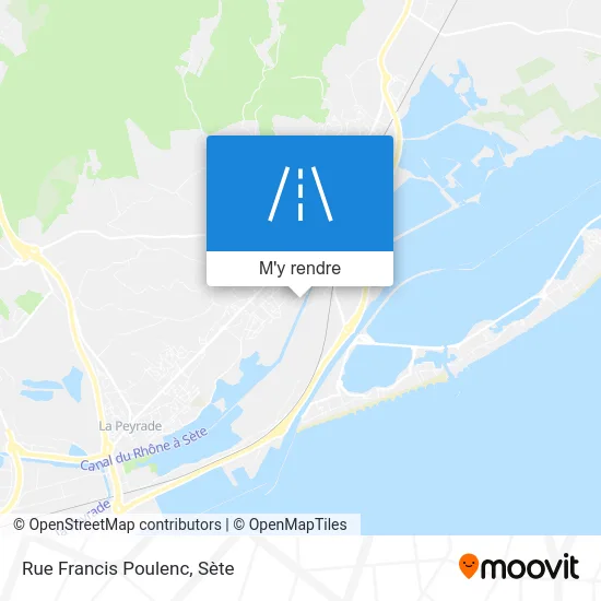 Rue Francis Poulenc plan