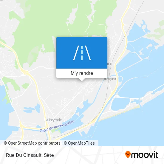 Rue Du Cinsault plan