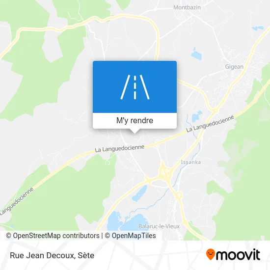 Rue Jean Decoux plan