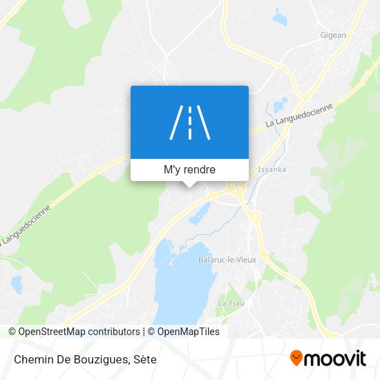 Chemin De Bouzigues plan
