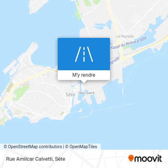 Rue Amilcar Calvetti plan