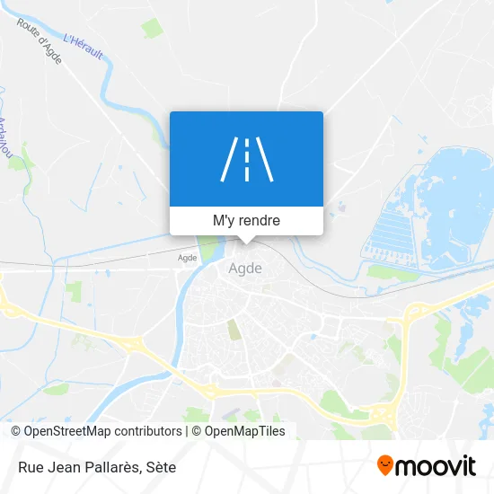 Rue Jean Pallarès plan