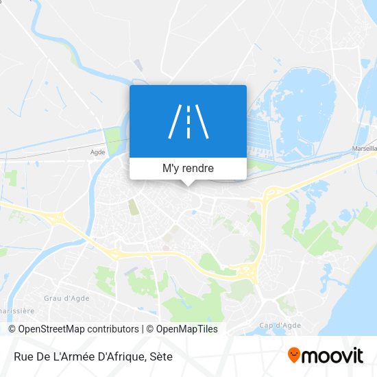 Rue De L'Armée D'Afrique plan
