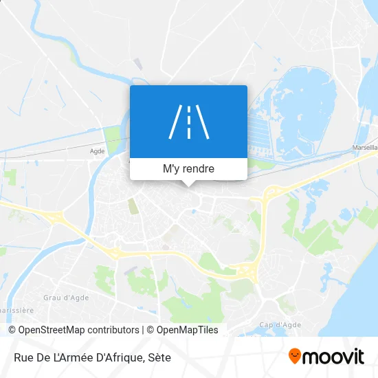 Rue De L'Armée D'Afrique plan