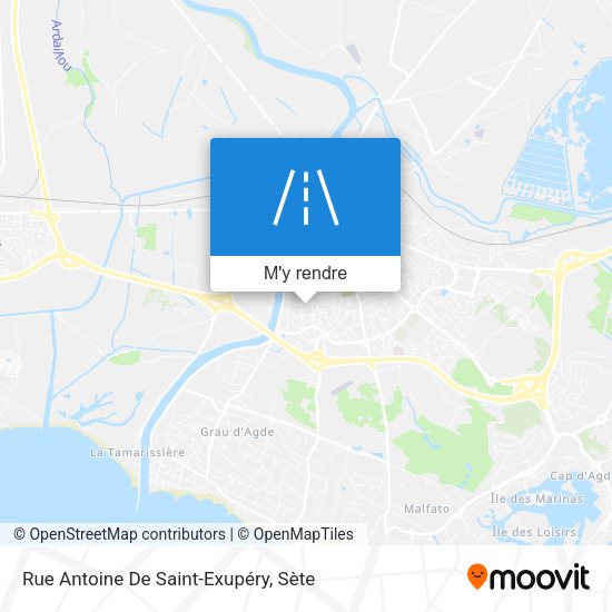 Rue Antoine De Saint-Exupéry plan