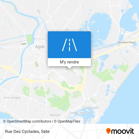 Rue Des Cyclades plan