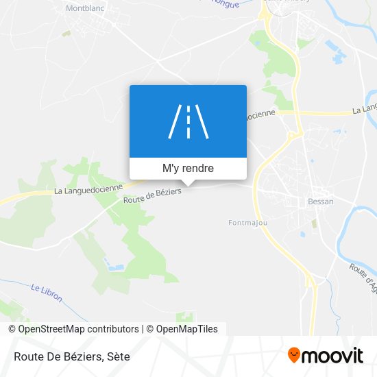 Route De Béziers plan